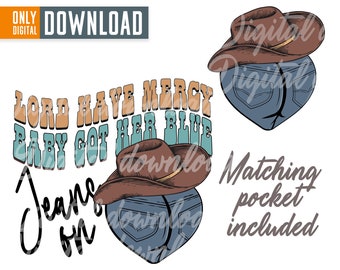 Señor, ten piedad, Western PNG, sublimación de vaquero retro (descarga digital)