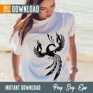Rising phoenix svg bundle, phoenix svg, Rise of the phoenix SVG, phoenix clipart, phoenix vector, digital download, svg bundle, svg file