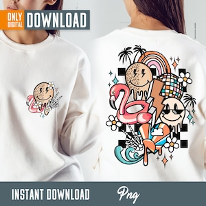 Retro sommar png, sommar png, sommarleende ansikte png, sommar sublimeringsdesign, sommarsemester png, strandvibbar png, sommar clipart