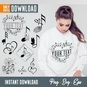 Musik Noten svg, Musik Noten svg, Musik Noten Split svg, Musik svg, Musik svg, Musik Noten Clipart, Musik Noten Plotterdatei