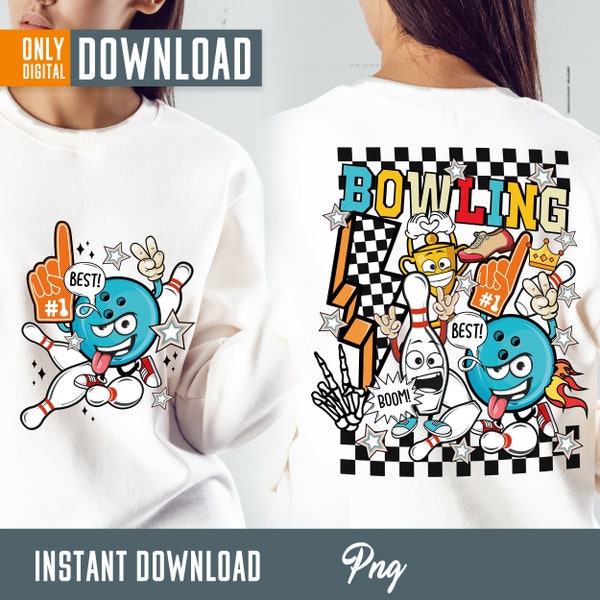 Retro bowling png, bowling png,  bowling smile face png, bowling clipart, bowling sublimation, bowling mom png, bowling shirt , digital