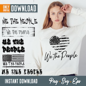 私たち人民 SVG、私たち人民、私たち人民のクリップアート、アメリカ国旗 SVG、愛国者 SVG、憲法、アメリカ合衆国憲法、USA SVG