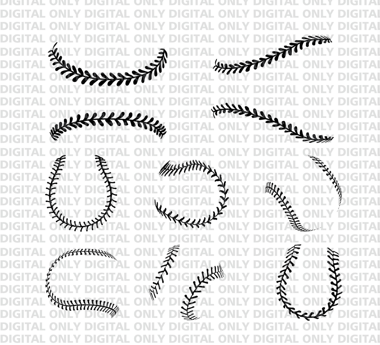 Baseball Stitch Svg Baseball Svg Baseball Stitches Svg Etsy