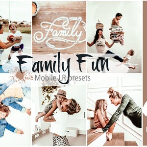11 Family Mobile Lightroom Presets, Family Photos,Warm presets,Clean White Home Photo Editing Filter,Influencer  Dng Preset, rich presets