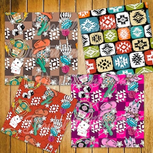 Western seamless pattern png sublimation designs, western png, cowboy cowgirl png design, digital download