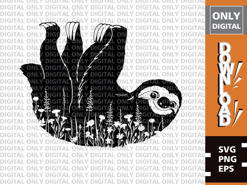 Faultier Silhouette svg , Faultier Clipart , Faultier svg Bundle