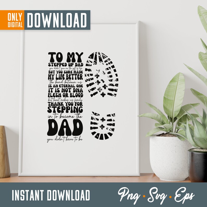 Stepped up Dad SVG Bundle, Father's Day Gift (digital Download) - Etsy