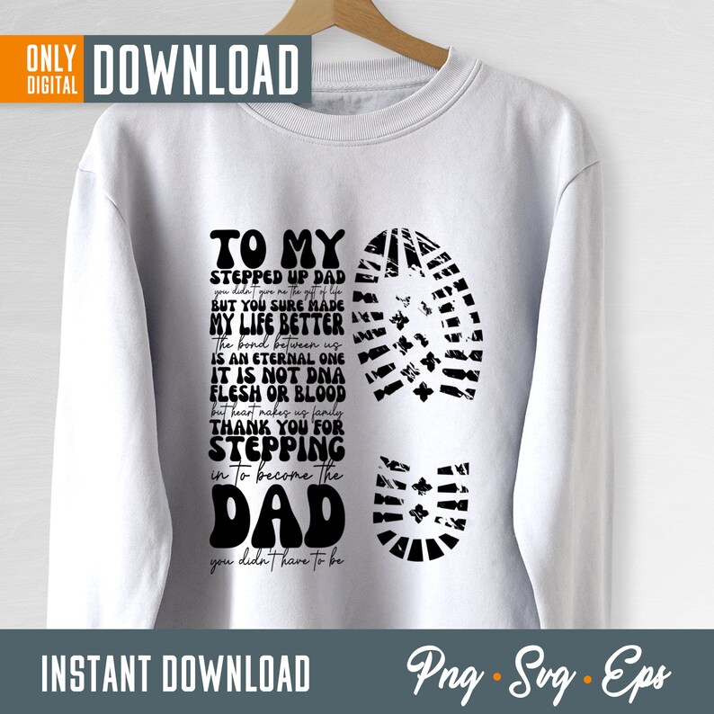 Stepped up Dad SVG Bundle, Father's Day Gift (digital Download) - Etsy