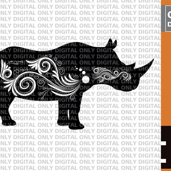 Cute rhino svg , rhino svg, rhino svg bundle, rhino clipart, rhino printable, rhino vector