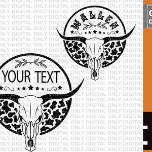 Western clipart, Western svg, country music svg, country singer svg, bull skull monogram svg , cowboy svg, cowgirl svg , country shirt svg