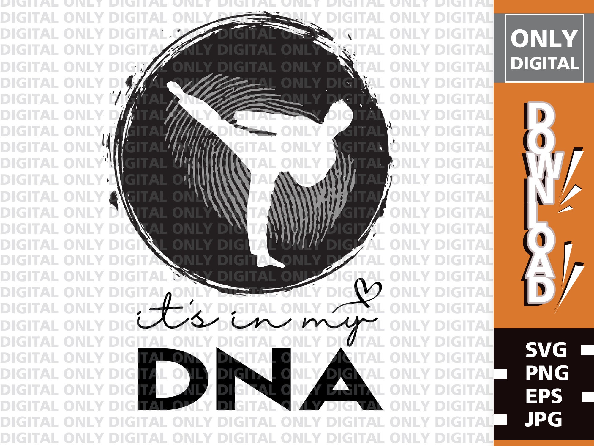 Art & Collectibles Martial Arts SVG for Karate Lovers Png Karate Cut