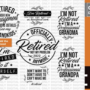 Retired svg, retired svg bundle, retirement svg, retired vector, retirement shirt svg, retired clipart, retired shirt, officially retired