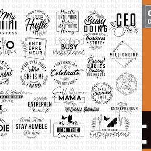 Entrepreneur svg Bundle, Motivations-Svg-Bundle, Entrepreneurship svg, Ceo svg, Motivations-Svg, motivierende Zitate, digitaler Download
