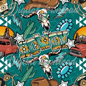 Western seamless pattern , howdy western pattern, western pattern, digital download