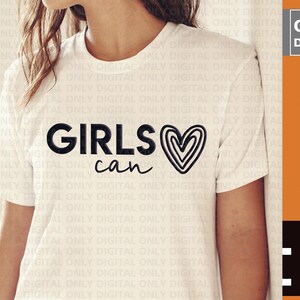 Girls Can SVG, feminist svg, girl boss svg, strong women svg, motivational svg, strong mom svg, this girl can svg