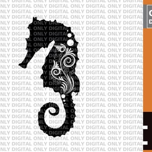 Sea horse svg, cute Sea horse svg, Seahorse svg, sea horse clipart, mandala svg, under the sea svg,ocean animals svg