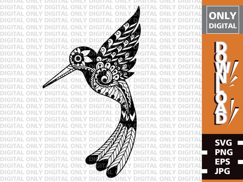 Download Hummingbird Svg Hummingbird Mandala Svg Cut File Hummingbird Etsy