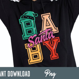 Santa svg PNG, Santa Baby PNG,  Christmas svg PNG, retro Christmas santa baby sublimation design, digital download