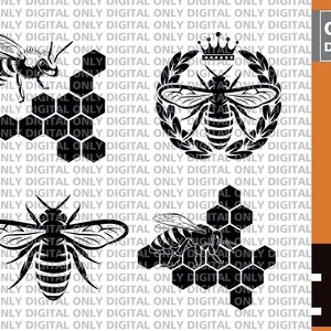 Bee Svg, Bee Svg Bestand voor Cricut, Bee Svg Clipart, Bee Cut File, Bee Vector, Png, JPG, EPS