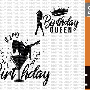 It's my birthday svg , birthday queen svg , birthday svg , birthday party svg , birthday clipart , birthday svg bundle , birthday shirt svg