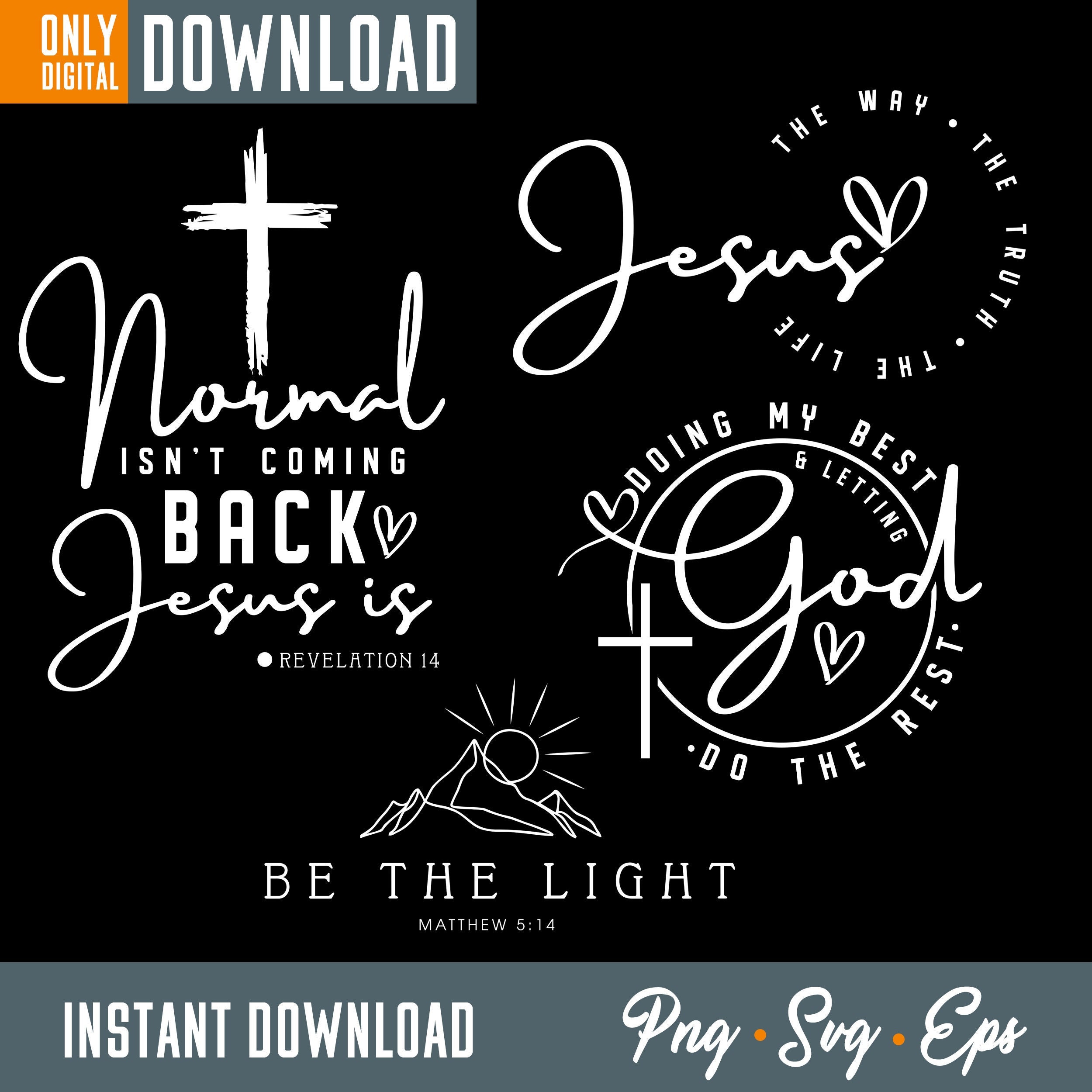 Jesus SVG Bundle, Christian Graphic Designs (digital Download) - Etsy