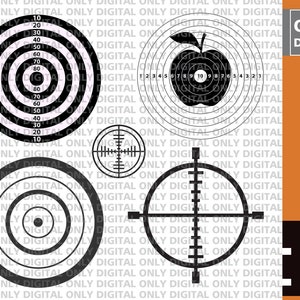 Printable target svg,  bullseye svg,  archery svg,  hunting target  svg, hunting aim svg, target aim svg, shooting target svg