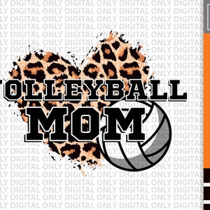 Volleyball mom svg png , leopard Volleyball mom sublimation , Volleyball mom digital download , love Volleyball png