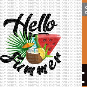 Hello Summer sublimation , summer sublimation, Hello Summer png, Summer svg, Hello Summer bundle , summer shirt, digital download