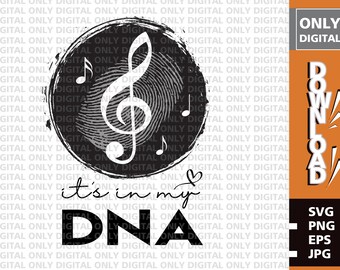 Music Notes SVG Clipart, Musician PNG, Treble Clef Vector (Digital Download)