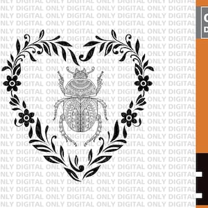 Love bug svg, bug in the heart svg, bug svg ,ladybug svg, floral bug svg, floral beetle svg, beetle svg, lady bug svg, bugs svg,beetles svg
