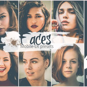 17 Portrait Lightroom Mobile Presets,Fashion Blogge,Warm Selfie Lightroom Presets, Portrait Photography Presets, aesthetic preset
