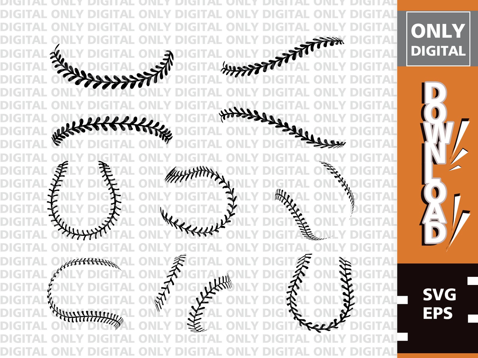 Baseball Stitch Svg Baseball Svg Baseball Stitches Svg - Etsy