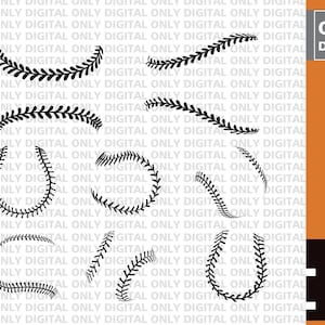 May include: A set of nine black baseball stitch designs. The designs include a variety of shapes and sizes, including circles, ovals, and arcs. The designs are perfect for creating baseball-themed crafts, such as t-shirts, hats, and bags.