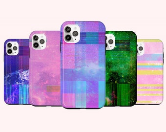 Space Glitch iPhone 11 Case Trending Tough Phonecase For Samsung S20 Ultra Vaporwave Protective Cover For iPhone 6 7 8 X XR XS 11 Pro Max