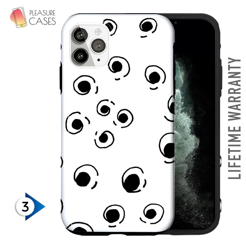 Abstract Black Iphone 11 Case Black and White Protective Etsy