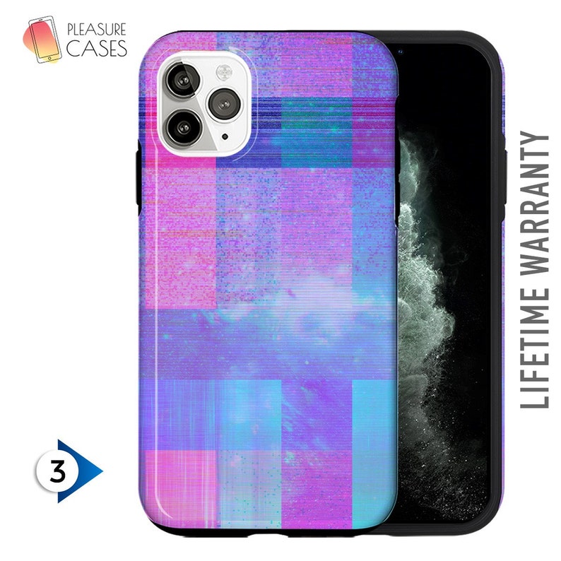 Space Glitch iPhone 11 Case Trending Tough Phonecase For Samsung S20 Ultra Vaporwave Protective Cover For iPhone 6 7 8 X XR XS 11 Pro Max