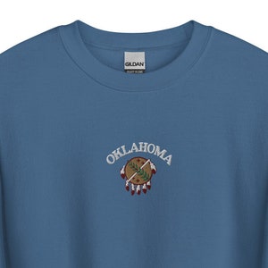 Oklahoma Sweatshirt vintage embroidered image 1