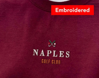 Golf Sweatshirt Embroidered Crewneck, vintage golf sweater