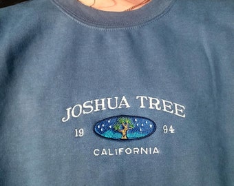 Sudadera con bordado de Joshua Tree, cuello redondo vintage del Parque Nacional