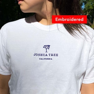 Joshua Tree California t-shirt, retro comfort colors shirt embroidered, national parks UNISEX