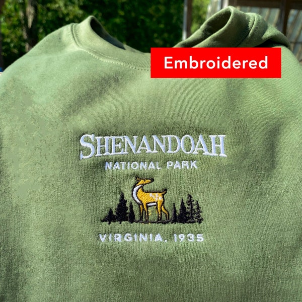 Sweat-shirt du parc national de Shenandoah, col rond Virginia vintage