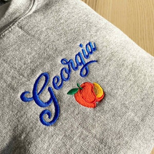 Custom embroidered sweatshirt crewneck, Personalized TShirt, customized logo image 5