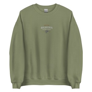 Bighorn National Forest Sweatshirt, vintage embroidered wyoming sweater