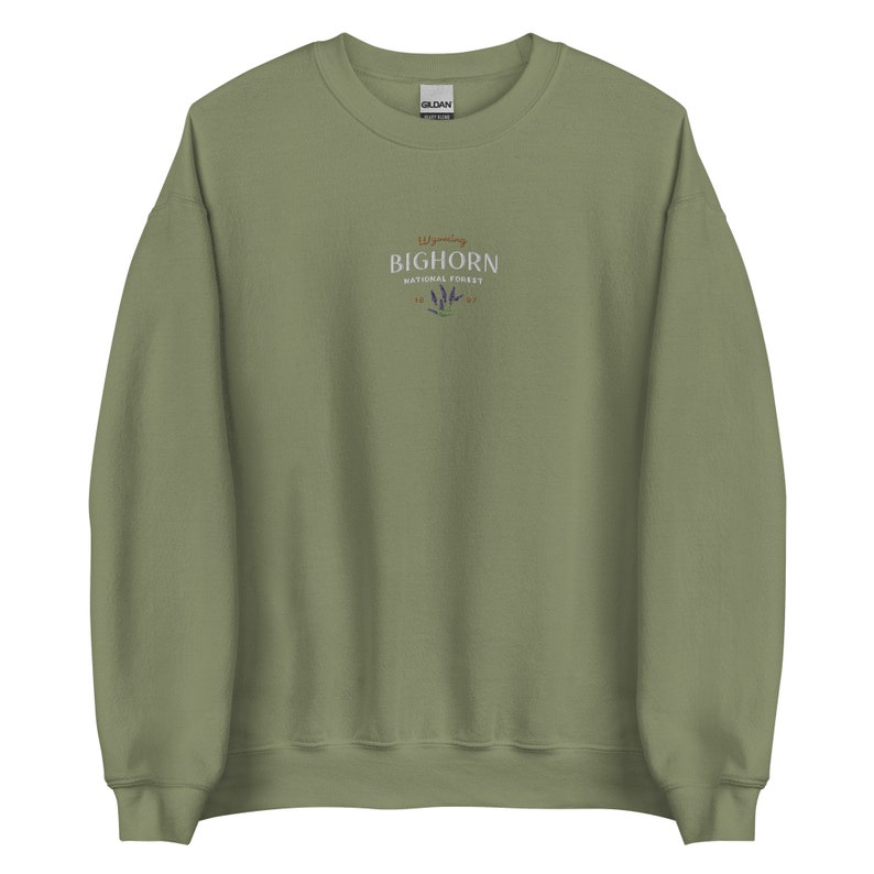 Bighorn National Forest Sweatshirt, vintage embroidered wyoming sweater