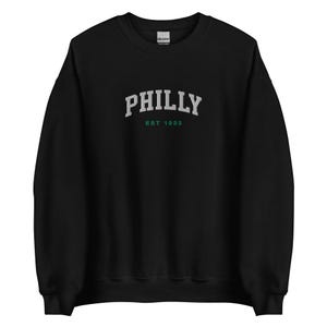 Embroidered Philadelphia Sweatshirt, Vintage Philly Football Crewneck, Retro Game Day, Birds Sweater, UNISEX