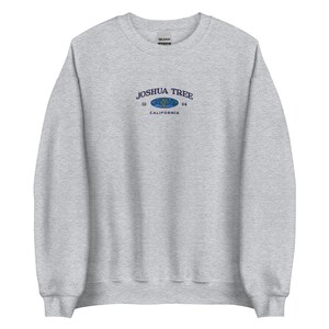 Joshua Tree Sweatshirt embroidered, vintage national park crewneck, California state sweater, starry night pullover, unique nature gift