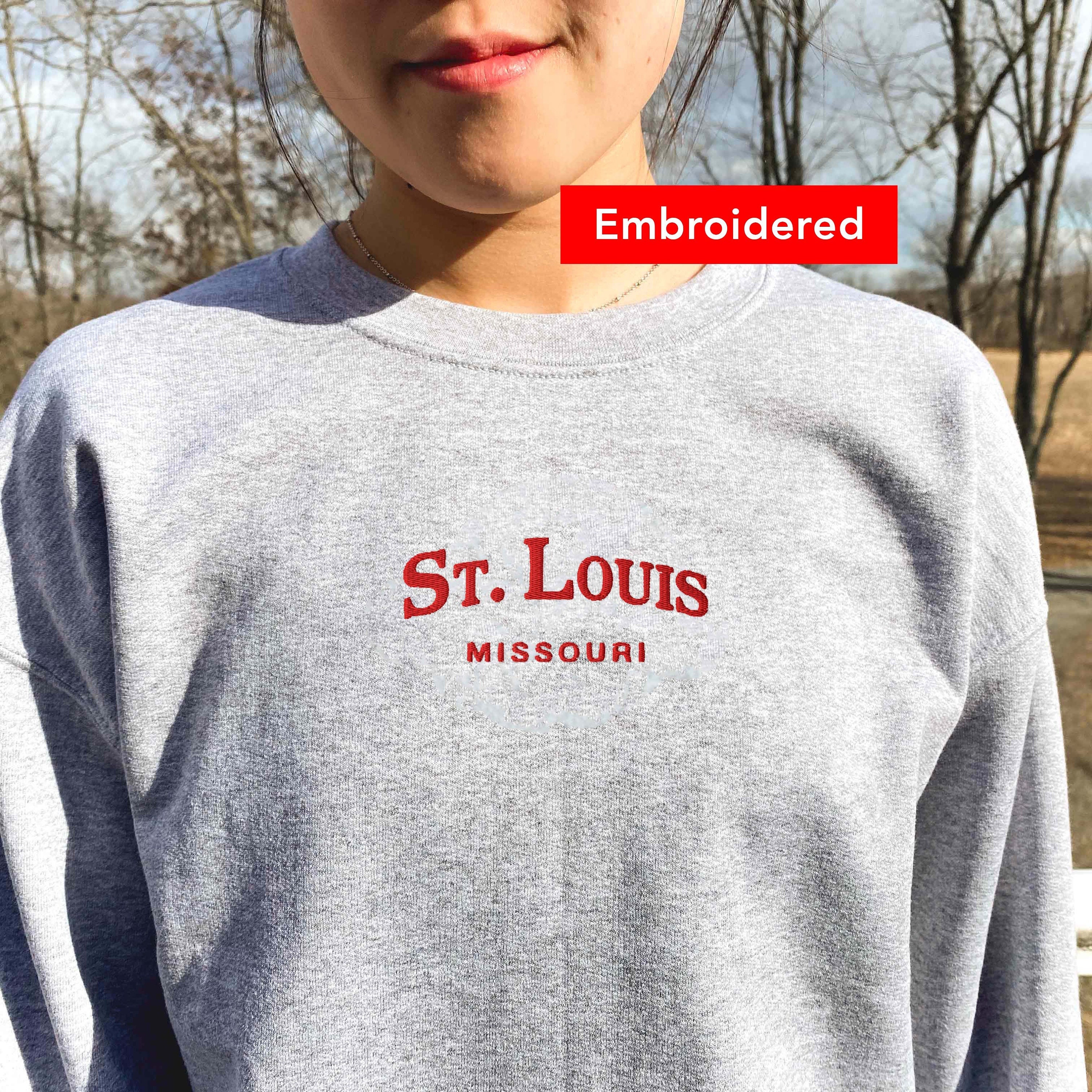  Saint Louis Hoodie Sweatshirt College University Style MO US :  Sports & Outdoors