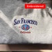 San Francisco Sweatshirt, vintage california crewneck embroidered, Golden Gate Bridge sweater