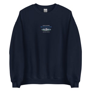 Blue Ridge Mountains Sweatshirt, outdoors vintage crewneck embroidered