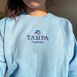 Custom embroidered sweatshirt crewneck, Personalized TShirt, customized logo image 3